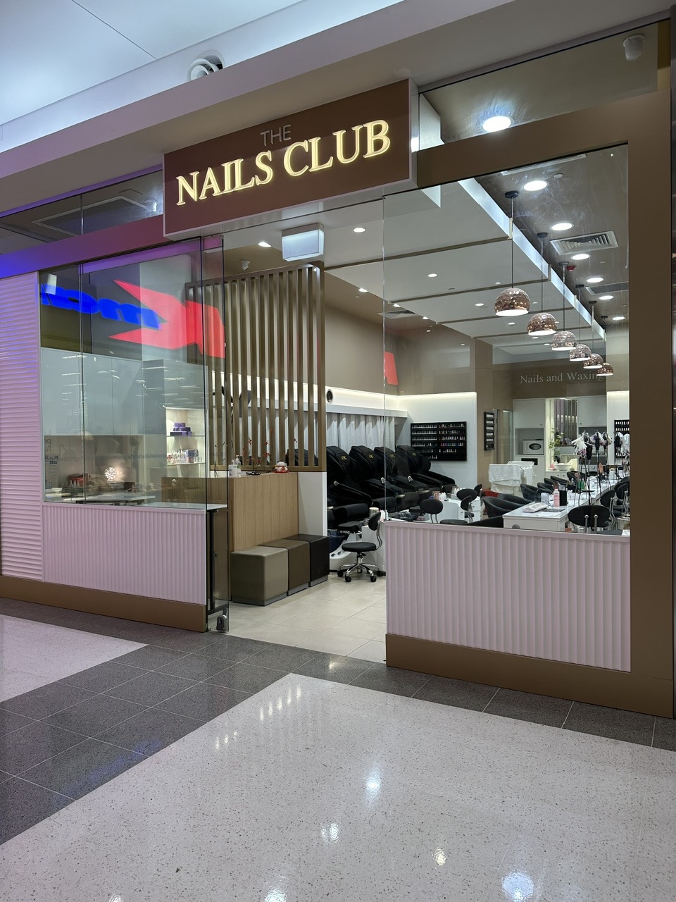 The Nails Club storefront at Stockland Mall, Merrylands